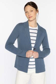 Notch Collar Cardigan - Kinross Cashmere