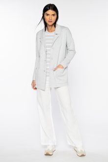 Doubleknit Easy Notch Collar Cardigan - Kinross Cashmere