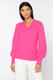 Stretch Boucle Vee - Kinross Cashmere