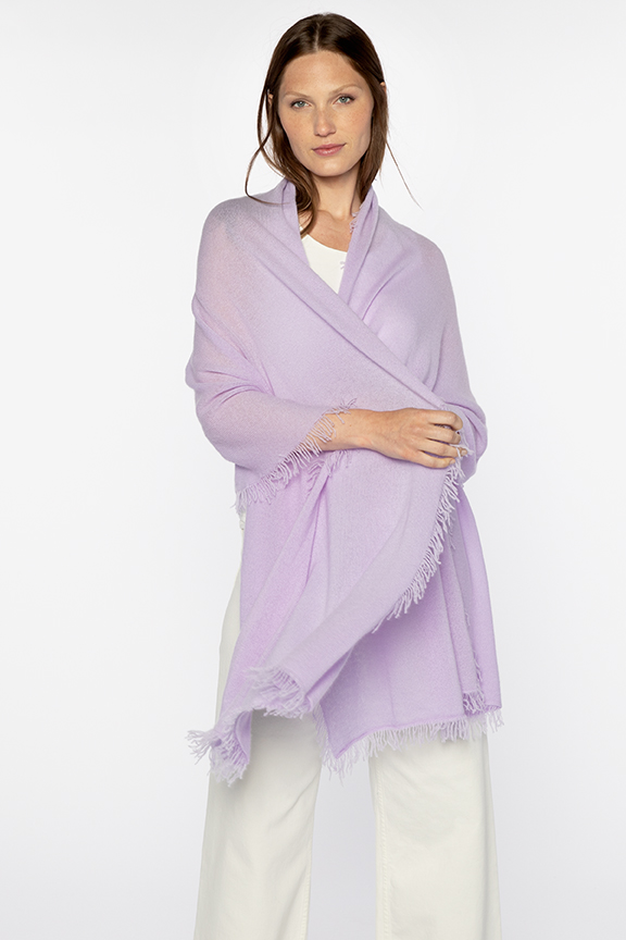 Fringe Wrap - Kinross Cashmere