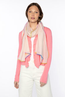 Festival Fringe Scarf - Rosa - Kinross Cashmere