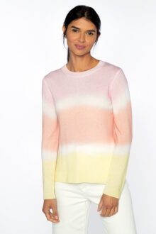 Painted Stripe Crew - Kinross Cashmere