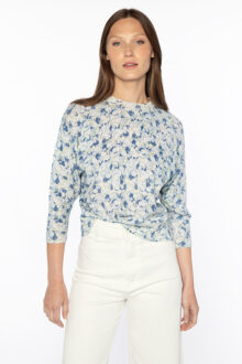 Mini Floral Crop Sweatshirt - Kinross Cashmere