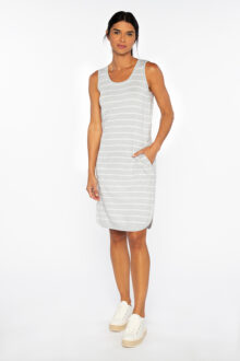 Stripe Tank Dress - Kinross Cashmere