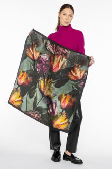 Botanical Print Scarf - Kinross Cashmere