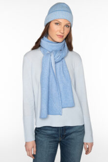 Plaited Rib Scarf - Kinross Cashmere