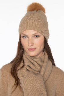 Luxe Cable Hat - Kinross Cashmere