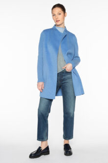 Rib Sleeve Coat - Kinross Cashmere