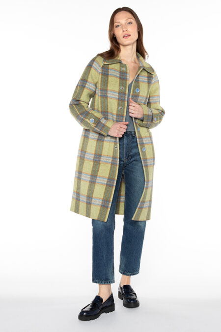 Plaid Coat - Kinross Cashmere