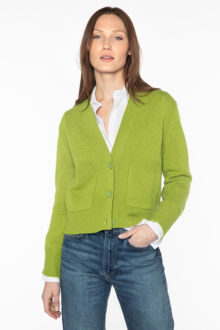 Pocket Vee Cardigan - Kinross Cashmere