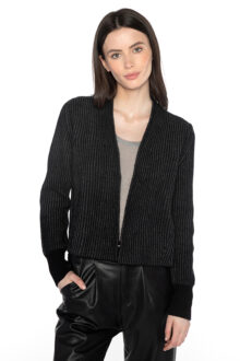 Plaited Rib Cardigan - Kinross Cashmere