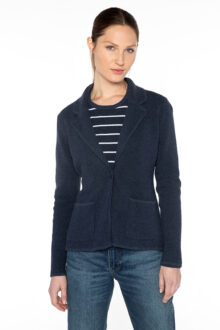 Thermal Notch Collar Cardigan - Kinross Cashmere