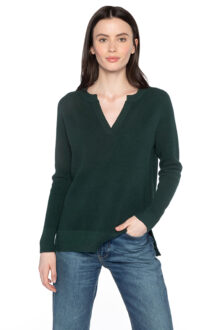 Thermal Hi Low Henley - Kinross Cashmere