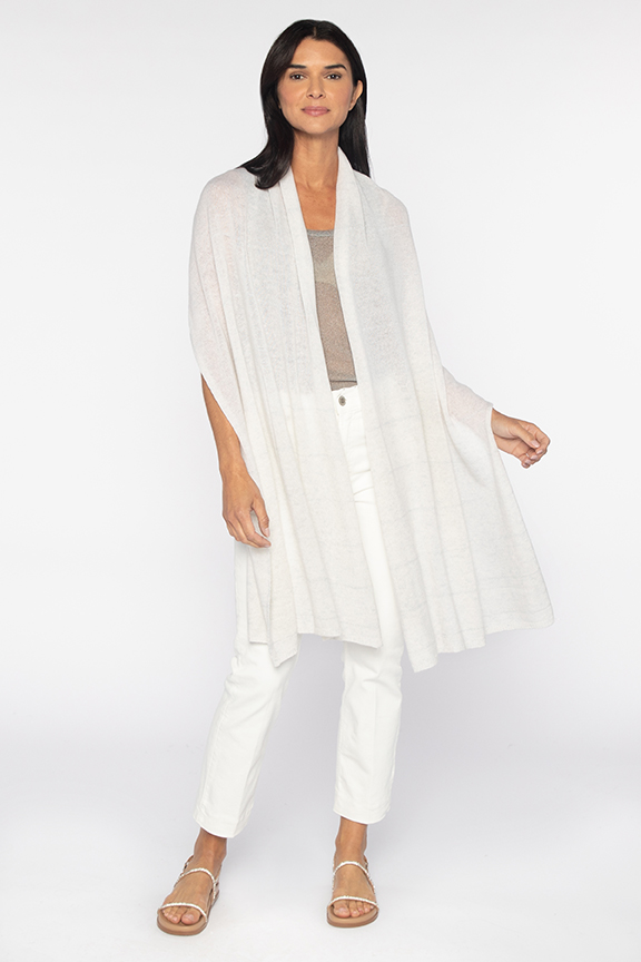 Lurex Stripe Wrap - Kinross Cashmere