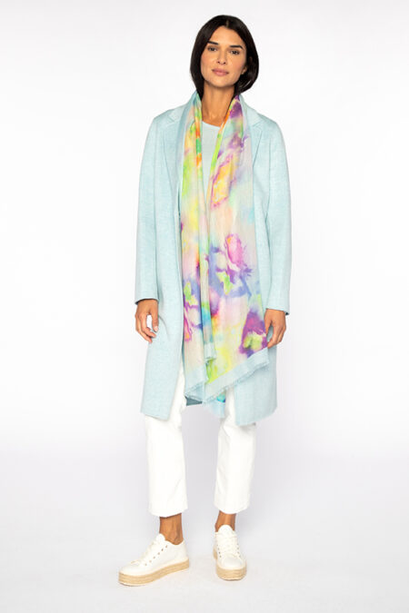 Bondi Floral Print Scarf - Kinross Cashmere