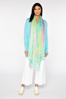 Blurred Lines Print Scarf - Kinross Cashmere