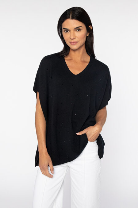 Crystal Vee Popover - Kinross Cashmere