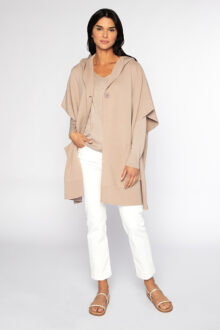 S/L Hooded Oversized Cardigan - Kinross Cashmere