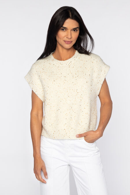 Sequin S/L Crew - Kinross Cashmere