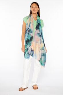 Femme Floral Print Scarf - Kinross Cashmere