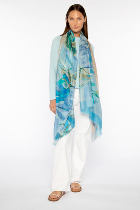 Acacia Print Scarf - Kinross Cashmere