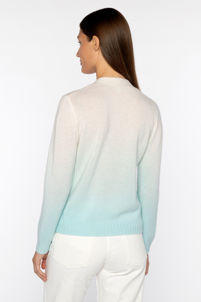 Ombre Vee Cardigan - Kinross Cashmere