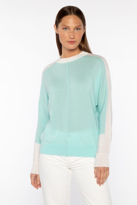 Pop Trim Dolman Crew - Kinross Cashmere