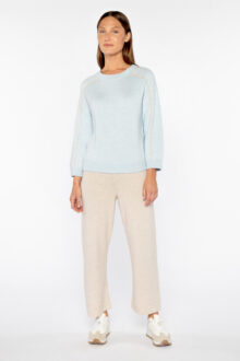 Contrast Stitch Crew - Kinross Cashmere