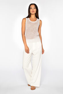 Lurex Mesh Tank - Kinross Cashmere