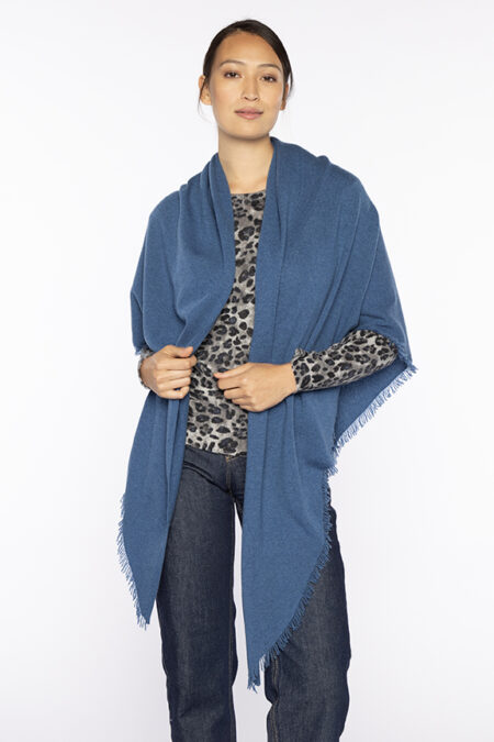 Fringe Triangle Wrap - Kinross Cashmere