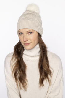 Luxe Cable Hat - Kinross Cashmere