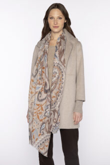 Painted Paisley Print Scarf - Kinross Cashmere