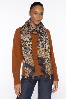 Leopard Print Scarf - Kinross Cashmere