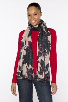 Antwerp Floral Print Scarf - Kinross Cashmere