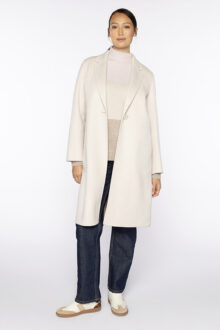 Long Notch Collar Coat - Kinross Cashmere