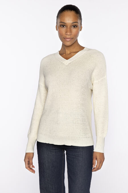 Thermal Sequin Vee - Kinross Cashmere