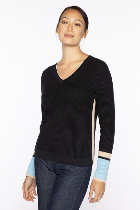 Colorplay Rib Vee - Kinross Cashmere