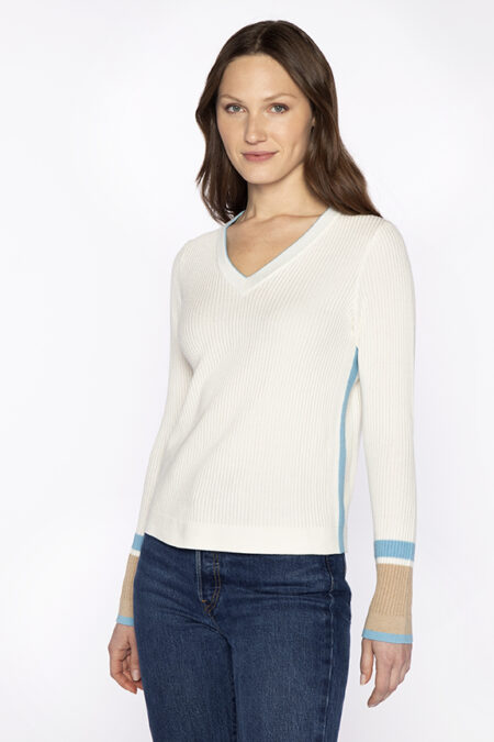 Colorplay Rib Vee - Kinross Cashmere