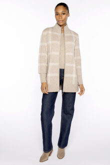 Zip Mock Cardigan - Kinross Cashmere