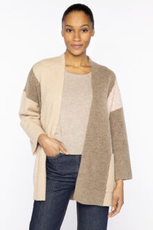 Lofty Colorblock Cardigan - Kinross Cashmere