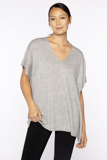 Crystal Vee Popover - Kinross Cashmere