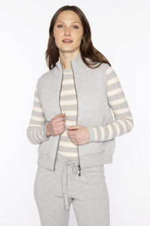 Quilted Zip Vest - Kinross Cashmere