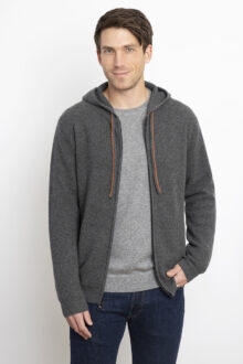 Thermal Zip Hoodie - Kinross Cashmere