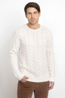 Luxe Cable Crew - Kinross Cashmere