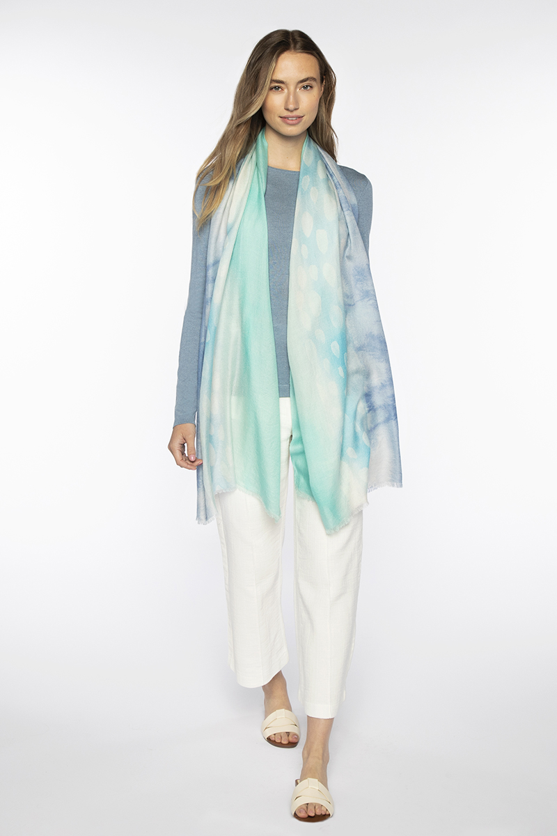 Watercolor Dot Scarf