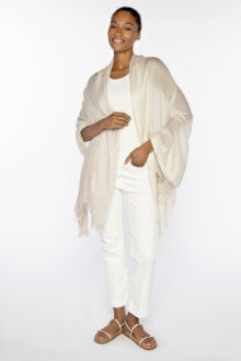 Ombre Sequin Shawl - Cameo - Kinross Cashmere