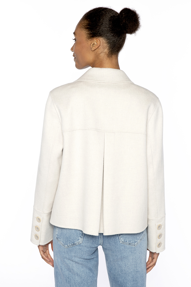 Pleat Back Short Coat