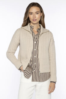 Bobble Zip Cardigan