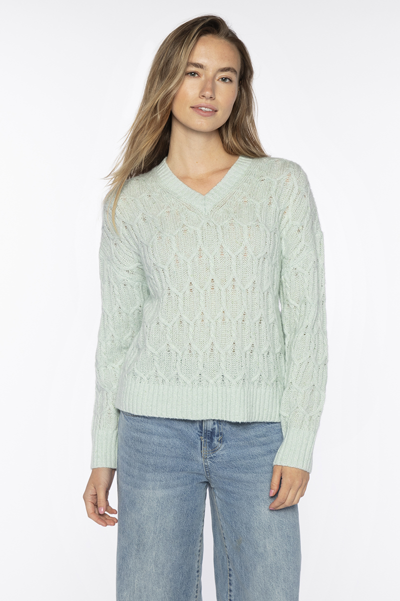 Lofty Lurex Cable Vee