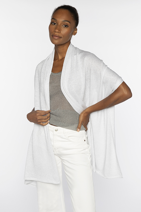 Linen Lurex Wrap - Kinross Cashmere